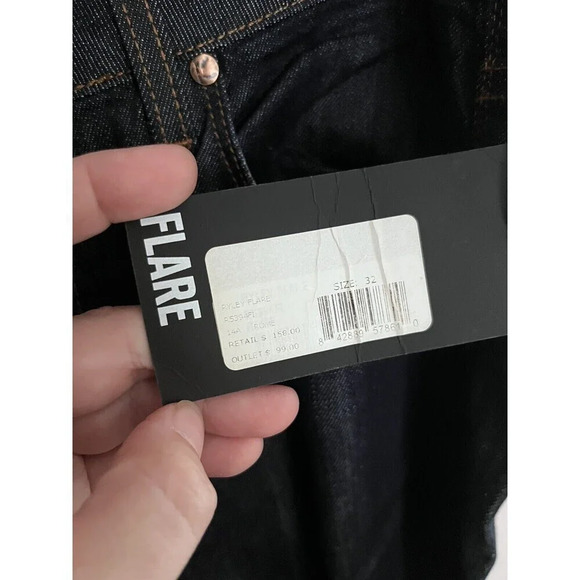 William Rast Jeans Flare Size 32 Ryley New Tag Dark Wash Denim - Picture 4 of 9